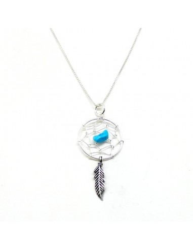 Colgante plata atrapa sueños 20mm con cadena