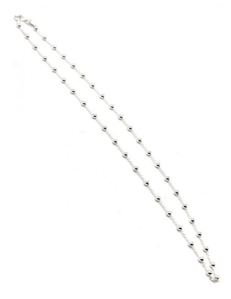 Cadena forzada bolas - 45 cm - 3 mm