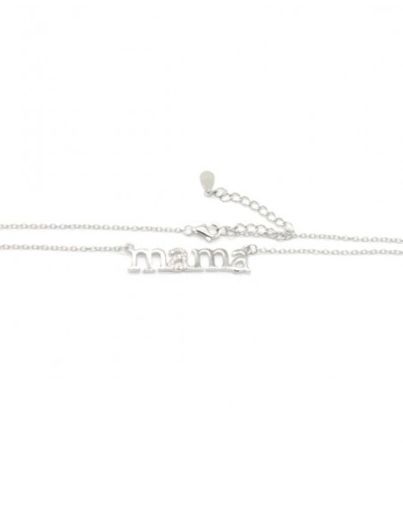 Gargantilla Mama circonitas plata 925 rodio | Joyería Orocash