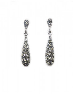 Pendientes marquesitas plata 925 óxido - Joyería Orocash