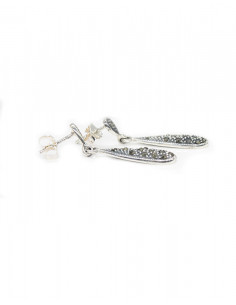 Pendientes marquesitas plata 925 óxido - Joyería Orocash 2