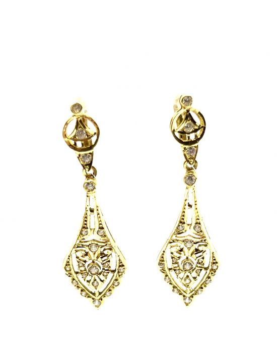 Pendientes lágrimas largos 18K I Oorcash Joyería