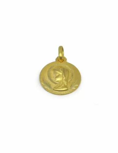 Medalla Virgen niña oro 18k
