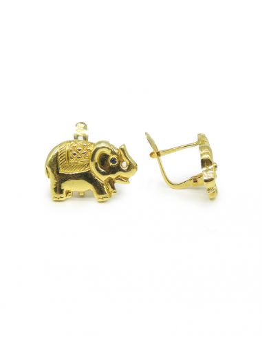 Pendientes elefantes oro 18k I Orocash Joyería