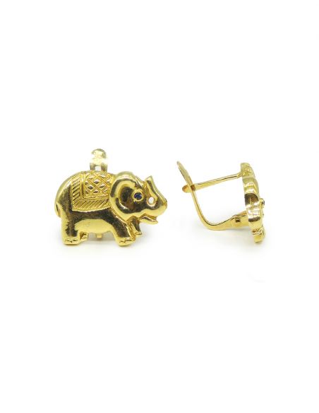 Pendientes elefantes oro 18k I Orocash Joyería