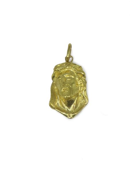 Colgante cara cristo oro 18k - 2,7cm - Joyería Orocash