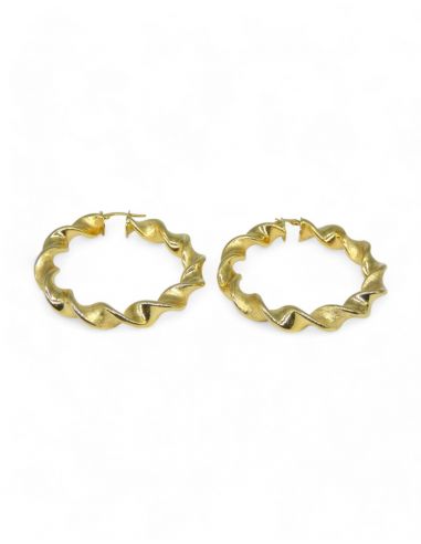 Aros retorcidos oro 18k