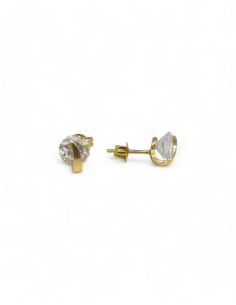 Pendientes con circonita oro 18k - Joyería Orocash 2