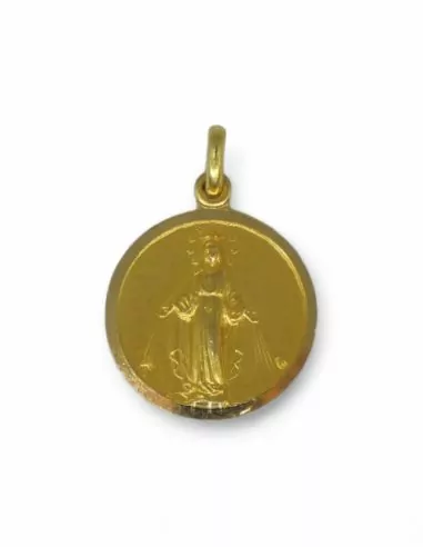 Medalla Virgen Milagrosa oro 18k - 1.9cm