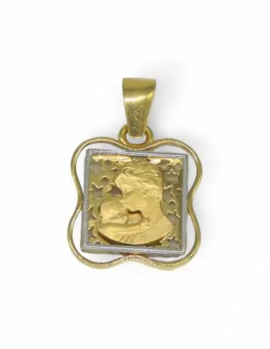 Medalla de la madre oro/bi. 18k