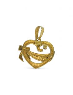Dije corazón "te amo" oro 18k - Joyería Orocash 2