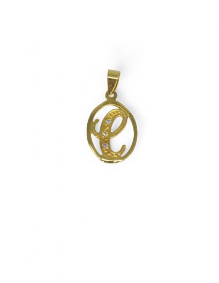 Colgante letra C oro 18k - Joyería Orocash