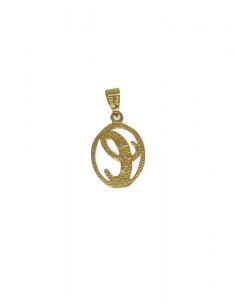 Colgante letra C oro 18k - Joyería Orocash 2