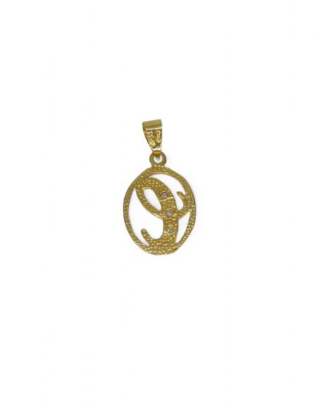Colgante letra C oro 18k - Joyería Orocash