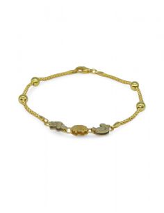 Pulsera animales oro 18k I Joyeria Orocash