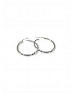 Aros tubo 30x2mm plata 925 2