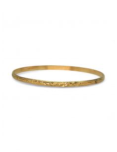Pulsera aro labrada oro 18K - Joyería Orocash