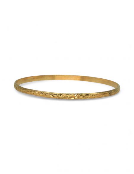 Pulsera aro labrada oro 18K - Joyería Orocash