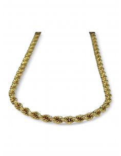 Cordón salomónico oro 18k - 40x0.3cm 2