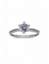 Anillo oro blanco con circonita 18k -T.11