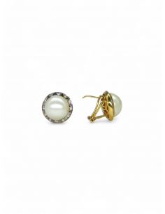 Pendientes perla oro 18k - Joyería OroCash 2