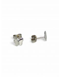 Pendientes mariposa oro blanco 18k - Joyería OroCash 2