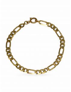 Pulsera eslabón 3x1 oro 18k.