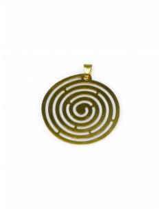 Dije redondo espiral Oro 18K - Joyería Orocash