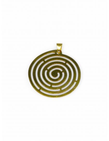 Dije redondo espiral Oro 18K - Joyería Orocash