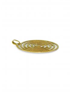 Dije redondo espiral Oro 18K - Joyería Orocash 2