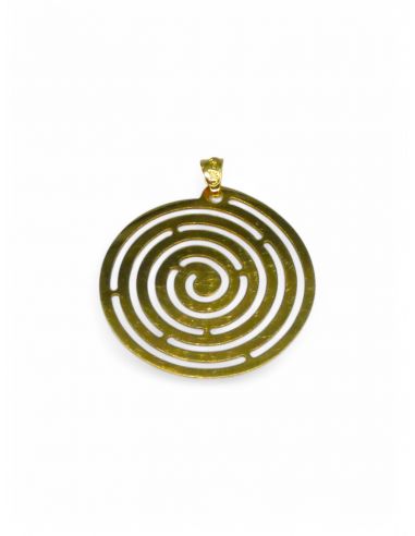 Dije redondo espiral Oro 18K - Joyería Orocash