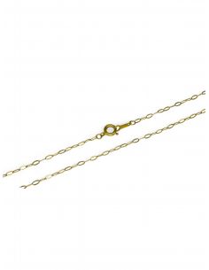 Cadena eslabón oval oro 18k - 56x0.2 cm 2