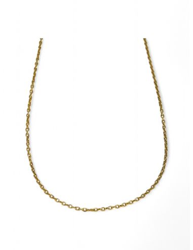 Cadena forzada oro 18k - 38x0.1cm - Joyería Orocash