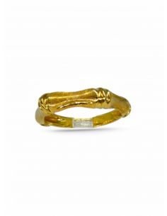 Anillo forma hexágono oro 18k -T.16