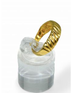Anillo líneas ancho oro 18k - T.15 - Joyería Orocash 2