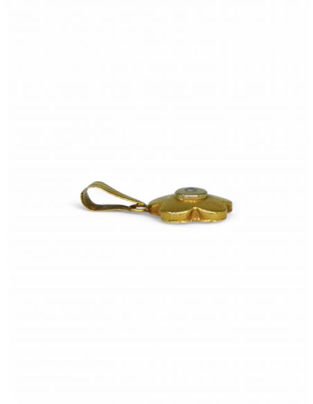 Colgante flor circonita oro 18k - Joyería Orocash