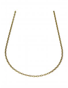 Cadena estilo forzada 54cm oro 18k - Joyería Orocash