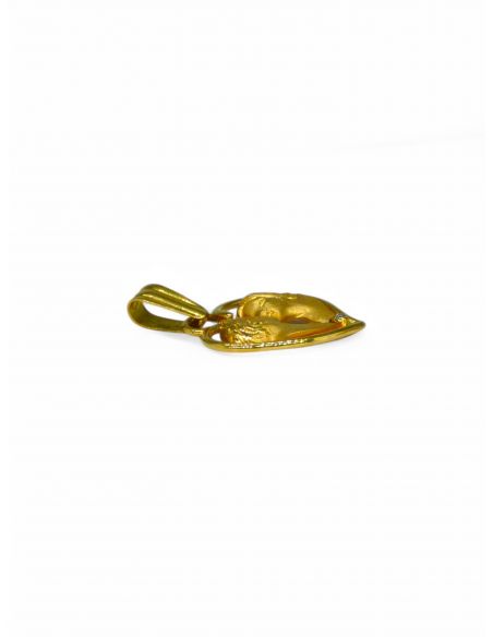 Colgante corazón pareja oro 18k.I Orocash Joyeria