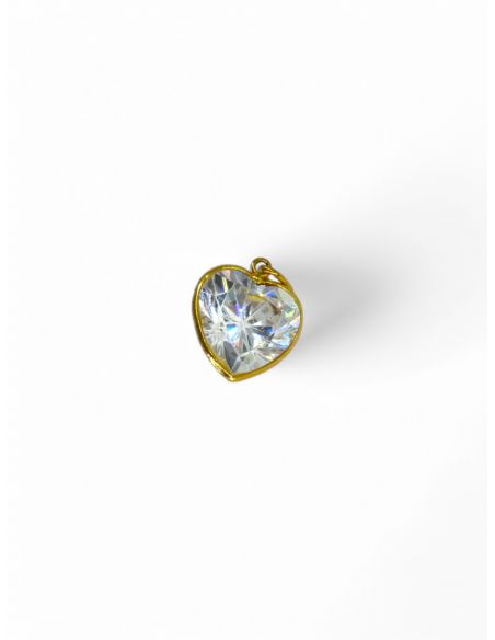 Colgante corazón circonita 18K - joyería Orocash