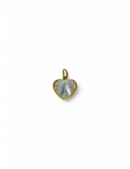 Colgante corazón circonita 18K - joyería Orocash