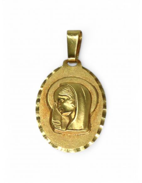 Medalla Virgen Niña oro 18K - Joyería Orocash