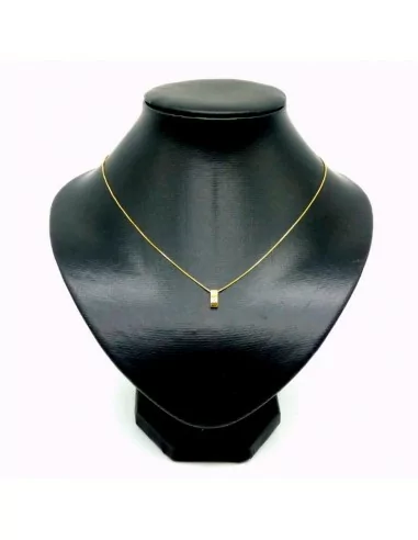Cadena oro veneciana colgante diamante - 44 cm