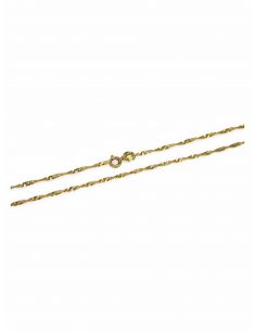 Cadena Singapur oro 18k - 50x0.2cm 3,45gr 2