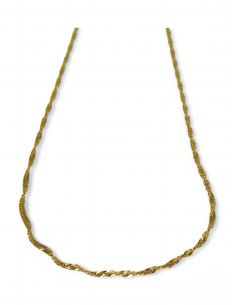 Cadena Singapur oro 18k - 50x0.2cm 3,45gr