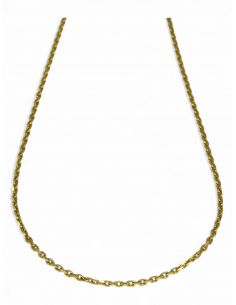 Cadena eslabón forzada oro 18k - 50x0.1cm - Joyería Orocash