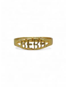 Anillo "BEBE" oro 18k - T.0 - Joyería Orocash 2