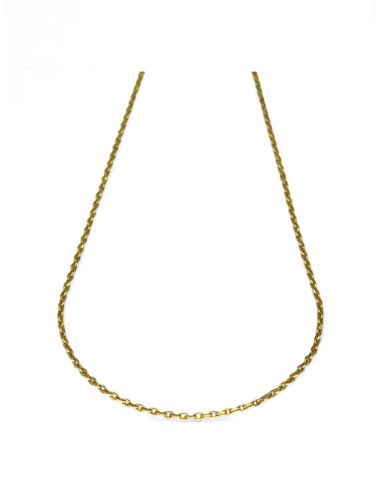 Cadena eslabón forzada oro 18k - 60x0.1cm - Joyería Orocash