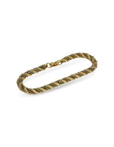Pulsera cordón 20cm oro bicolor 18k - Joyería Orocash