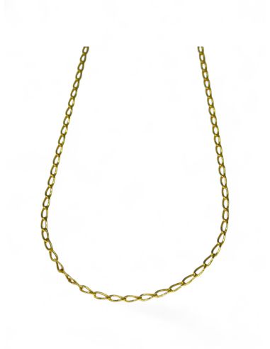 Cadena tradicional eslabón bilbao 62cm oro 18k - Joyería Orocash