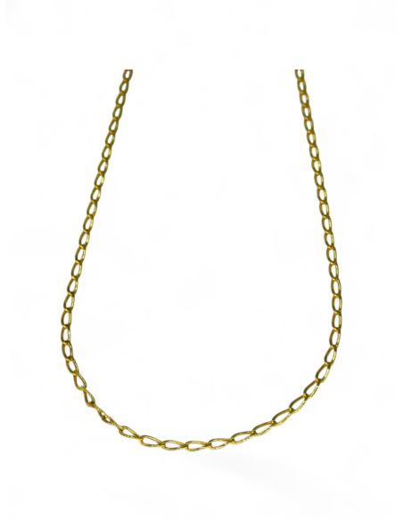 Cadena tradicional eslabón bilbao 62cm oro 18k - Joyería Orocash